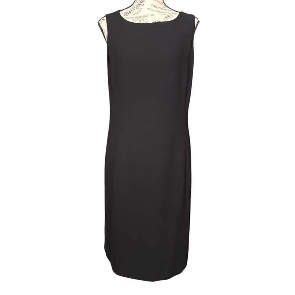 Vintage NYcard Collection Classic Sleeveless Black Mini Dress in Size 10
